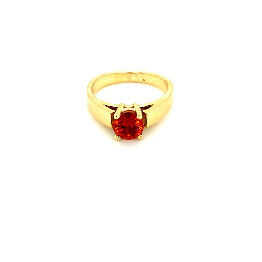Garnet Ring in 14K Yellow Gold