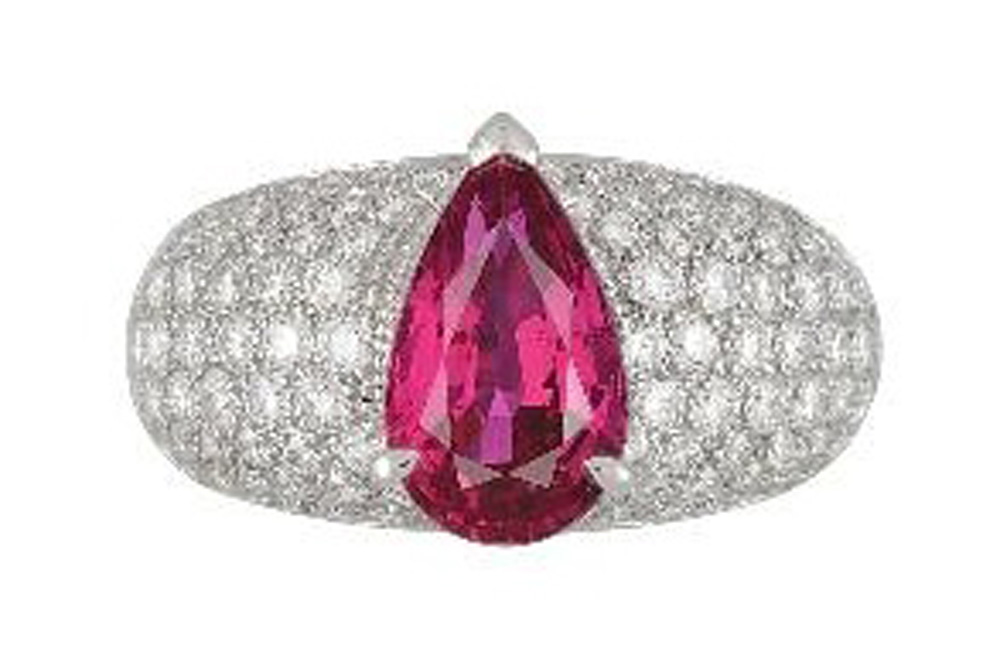 Ruby Ring in Platinum