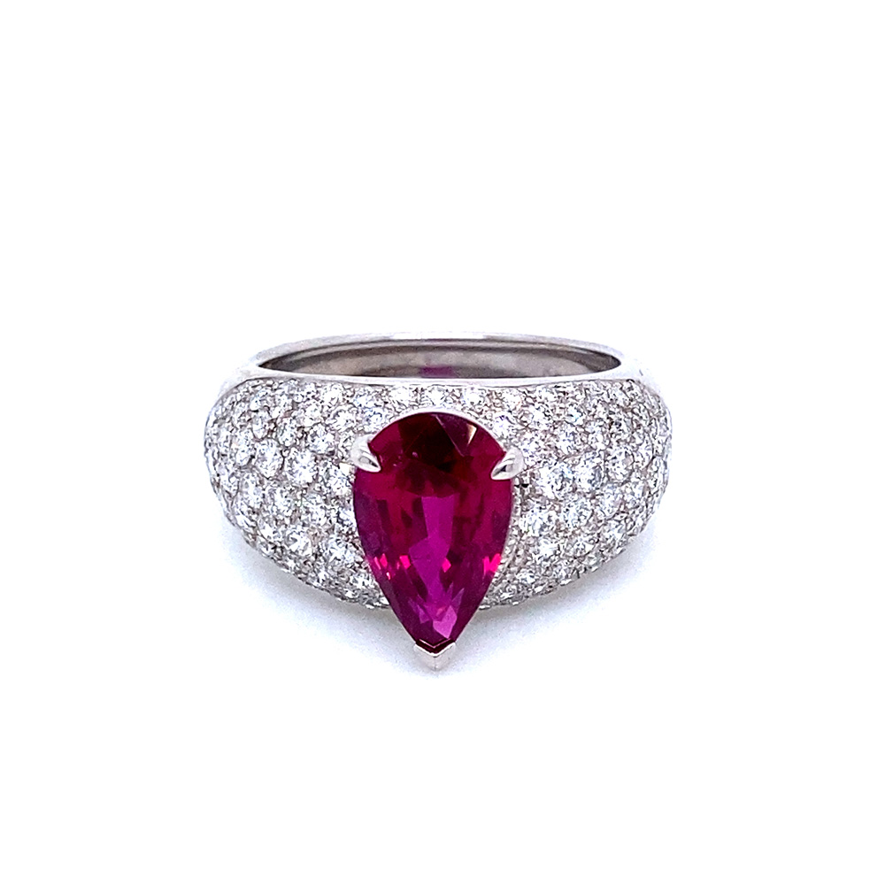 Ruby Ring in Platinum