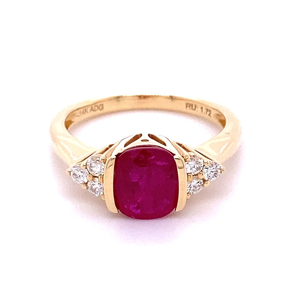 Ruby Ring in 14K Yellow Gold
