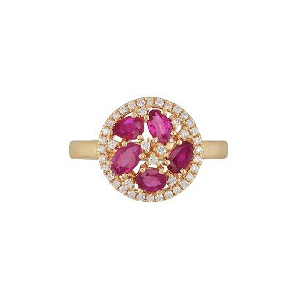 Ruby Ring in 18K Yellow Gold