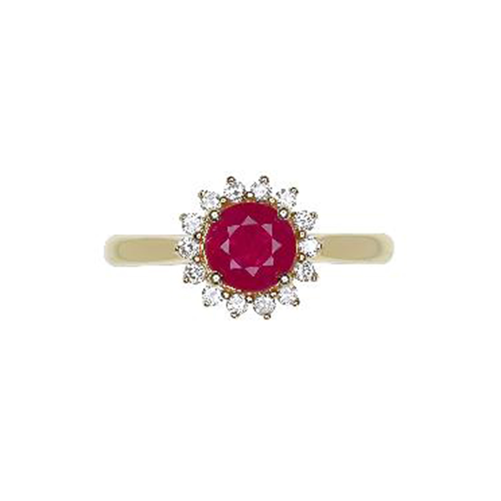Ruby Ring in 14K Yellow Gold