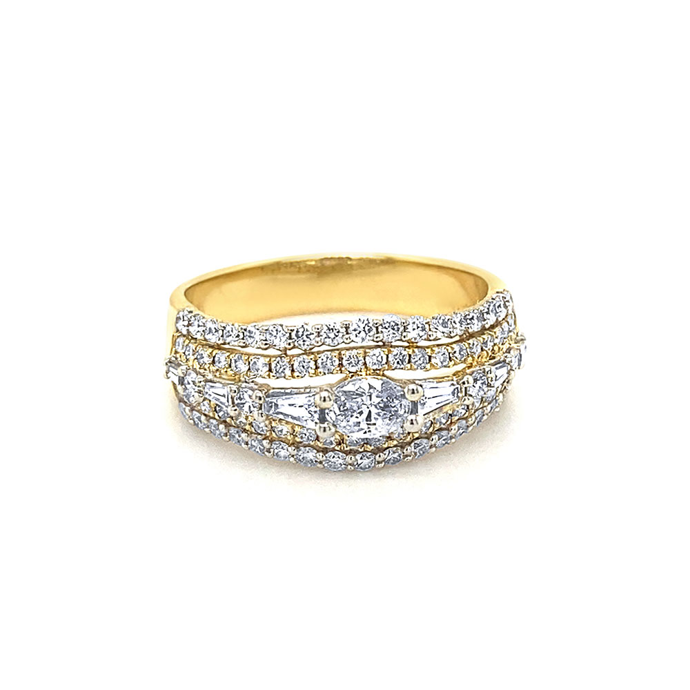 Diamond Ladies Ring in 14K Yellow Gold