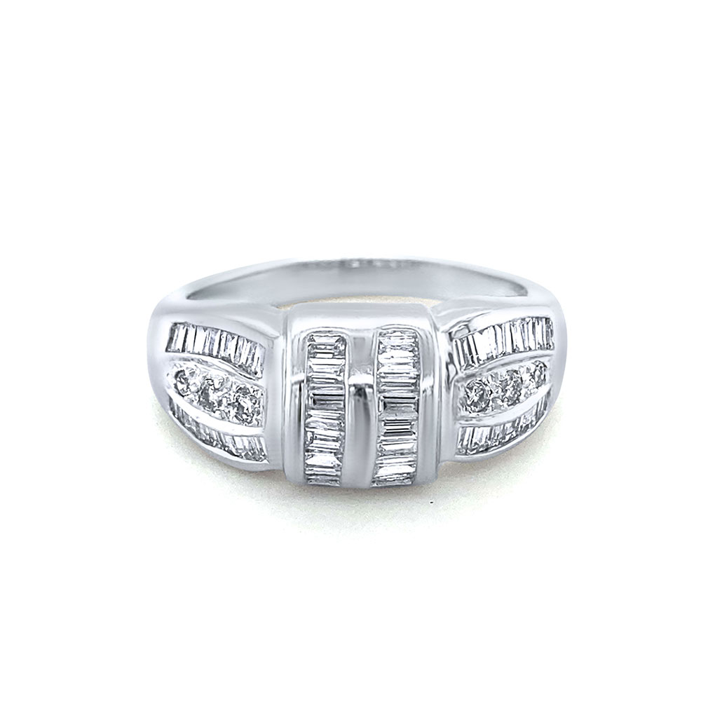 Diamond Ladies Fancy Ring in 14K White Gold