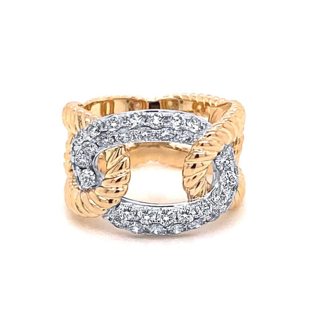 Diamond Ladies Ring in 14K Rose Gold