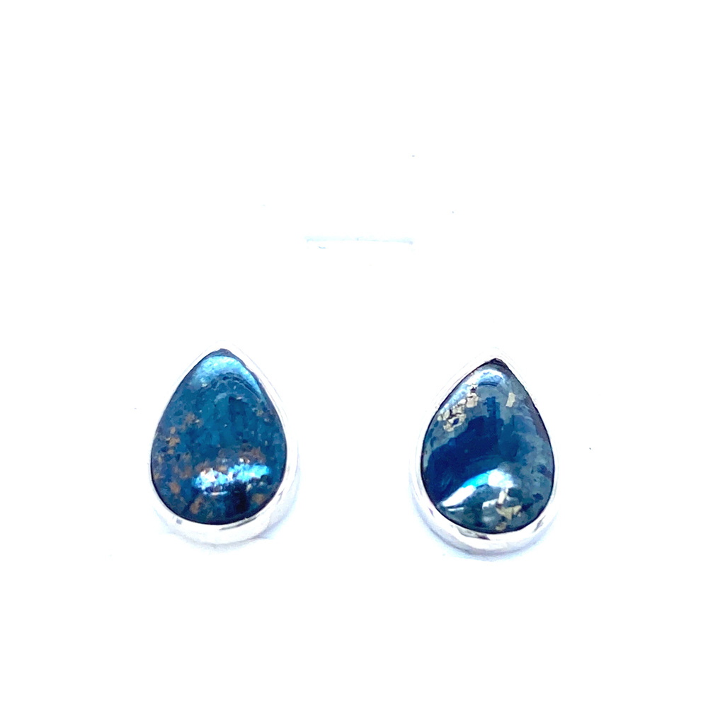 Glacier Blue Earring in 14K White Gold