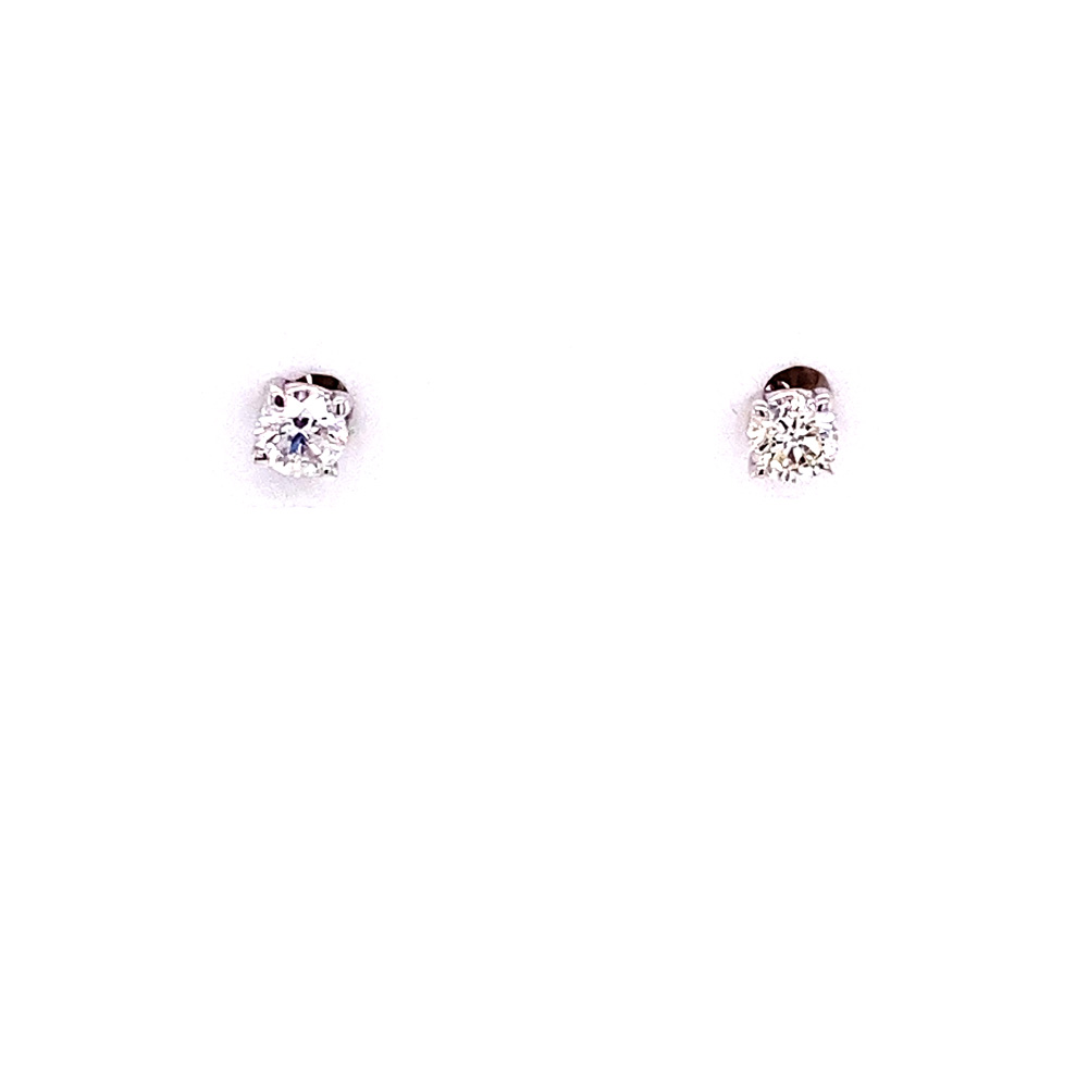Diamond Earrings in 14K White Gold