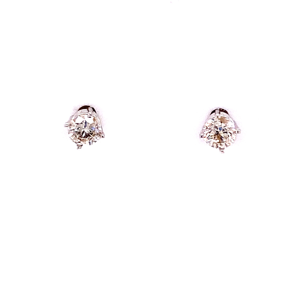 Diamond Earrings in 14K White Gold