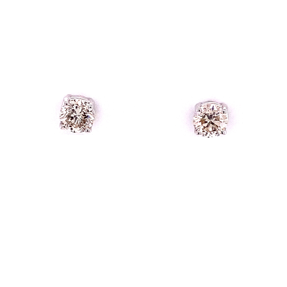 Diamond Earrings in 14K White Gold