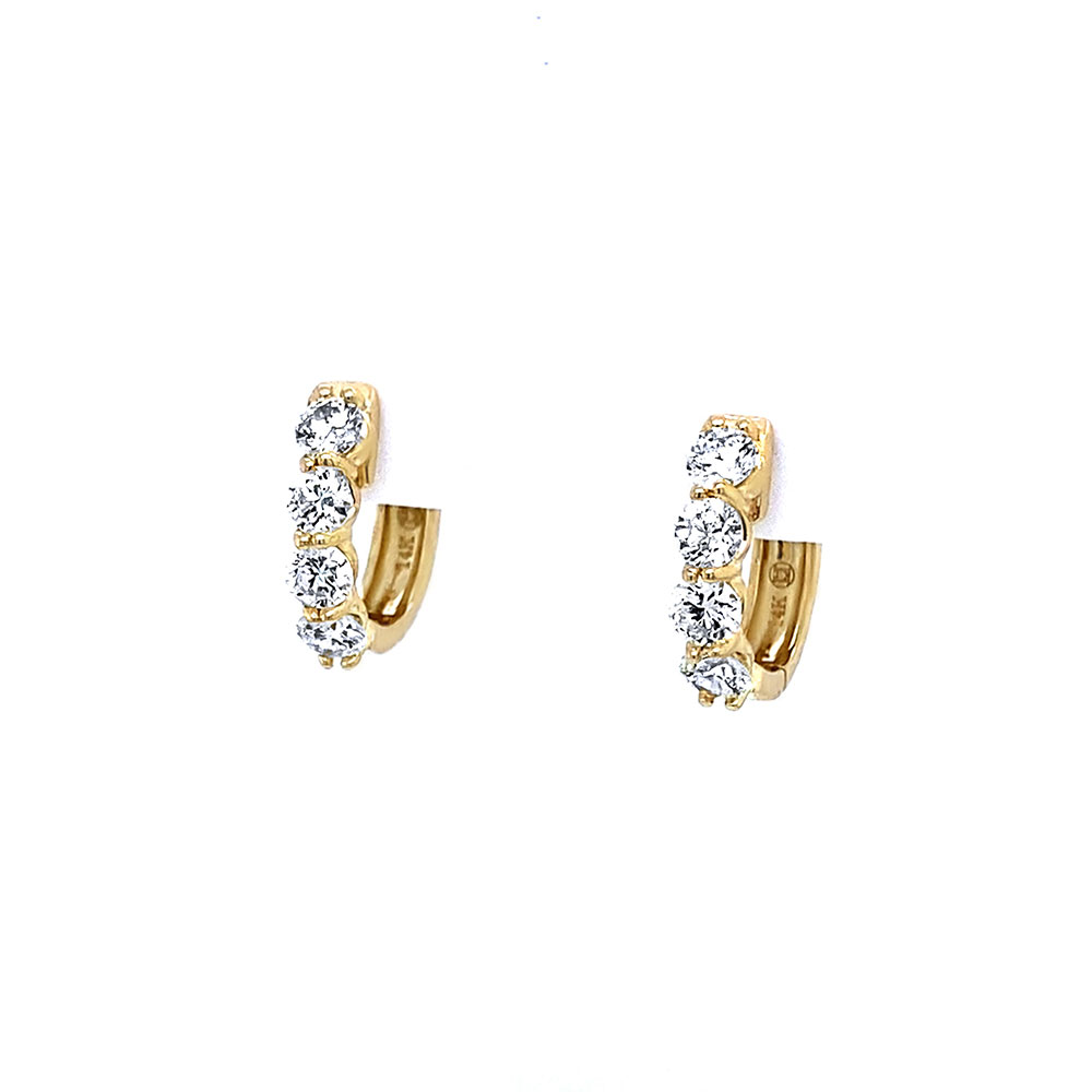 Diamond Fancy Earring in 14K Yellow Gold