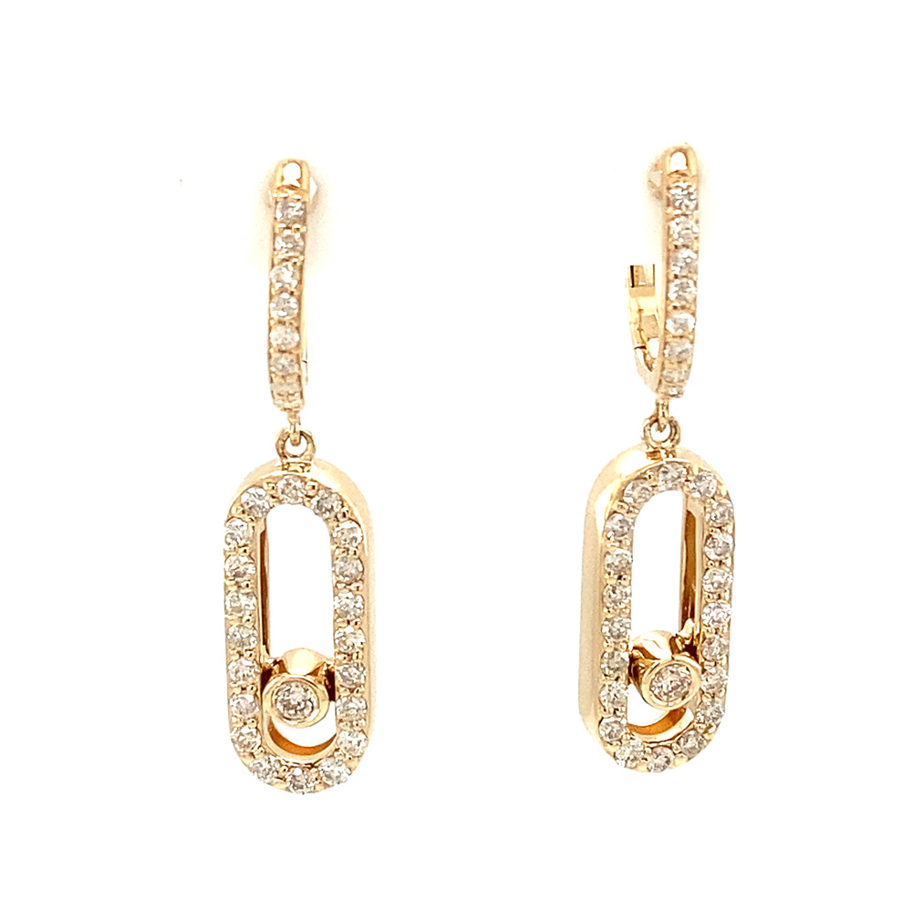 Diamond Earring in 14K Yellow Gold