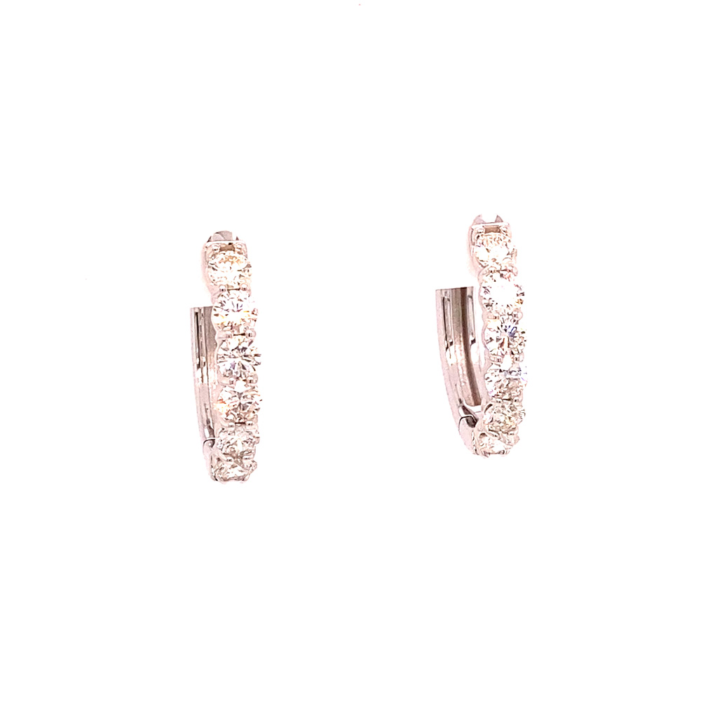 Diamond Earring in 14K White Gold