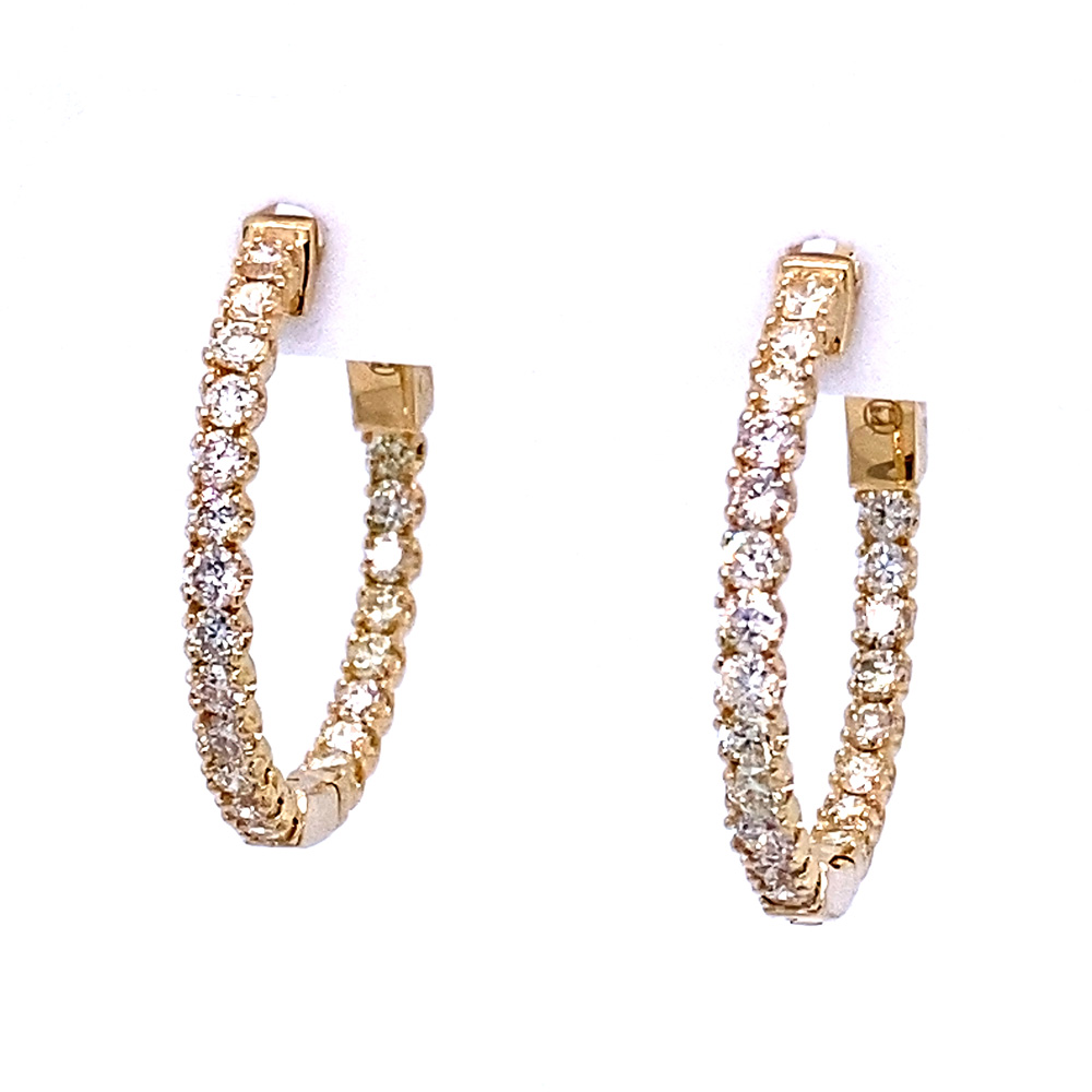 Diamond Earrings in 14K White Gold