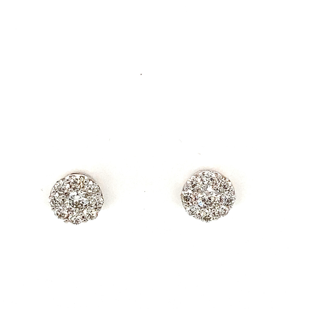 Diamond Earring in 14K White Gold
