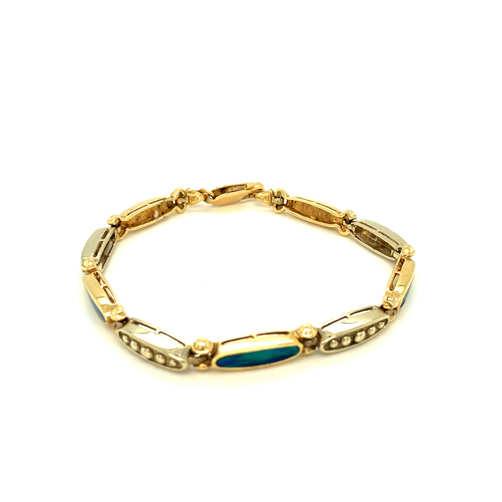 Gilson Opal Bracelet in 14K Yellow Gold