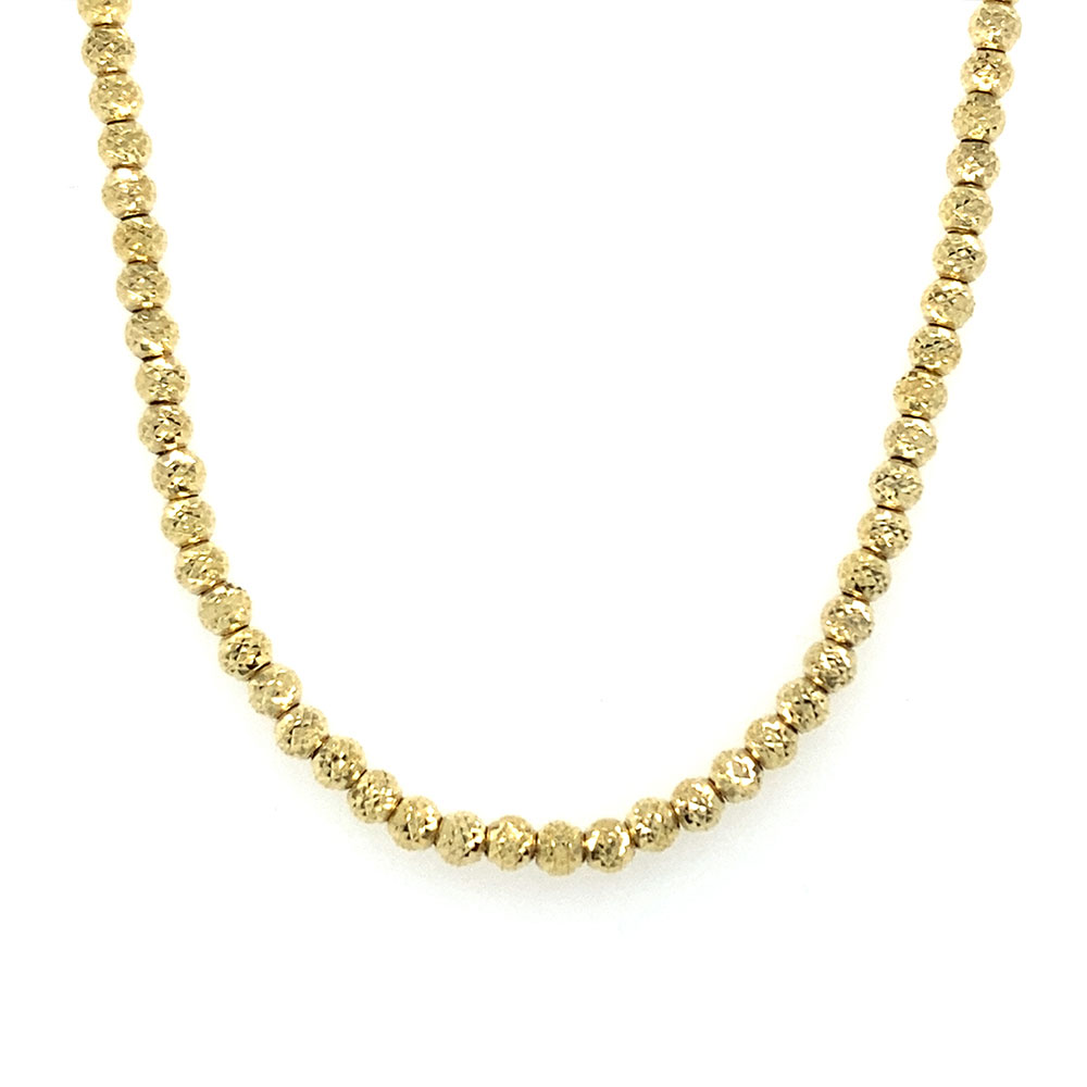 Laser Moon Style Chain in 10K Yellow Gold