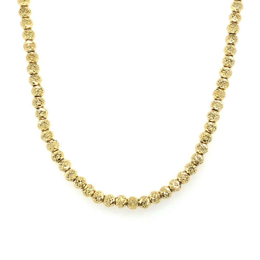 Laser Moon Style Chain in 10K Yellow Gold