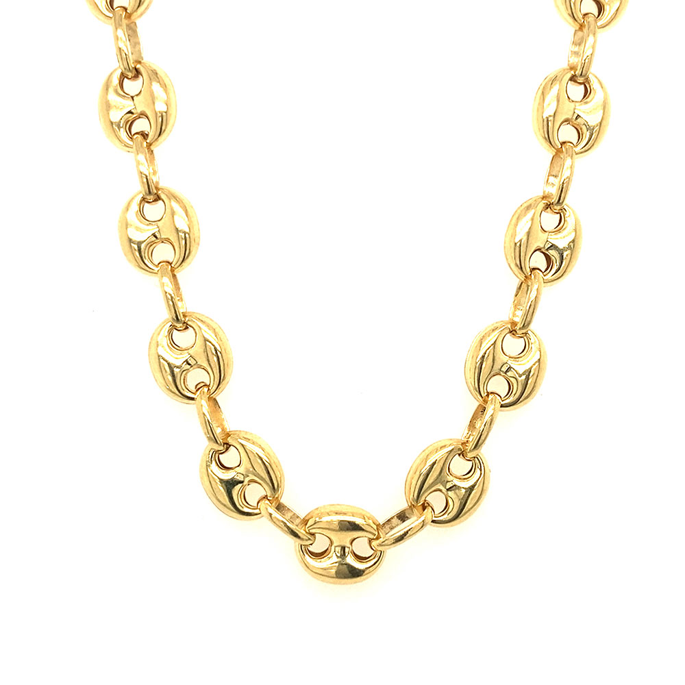 Puff-G Style Chain in 10K Yellow Gold