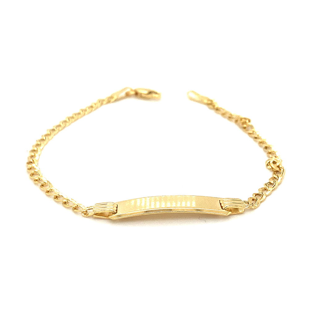 Baby-ID Style Bracelet in 10K Yellow Gold