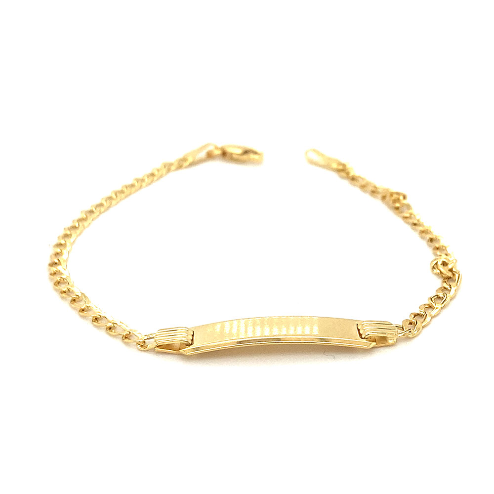 Baby-ID Style Bracelet in 10K Yellow Gold