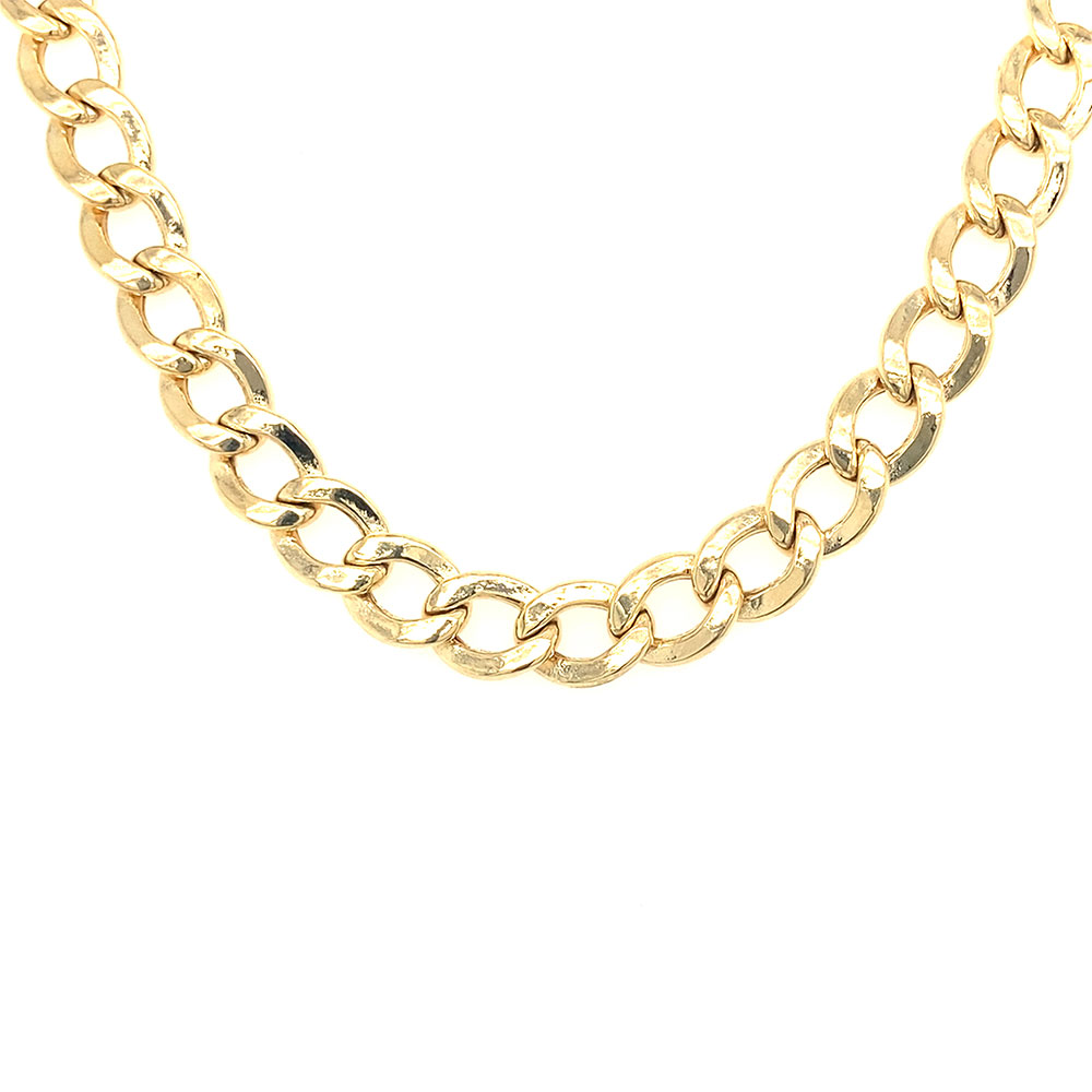 Curb Style Chain in 10K Yellow Gold