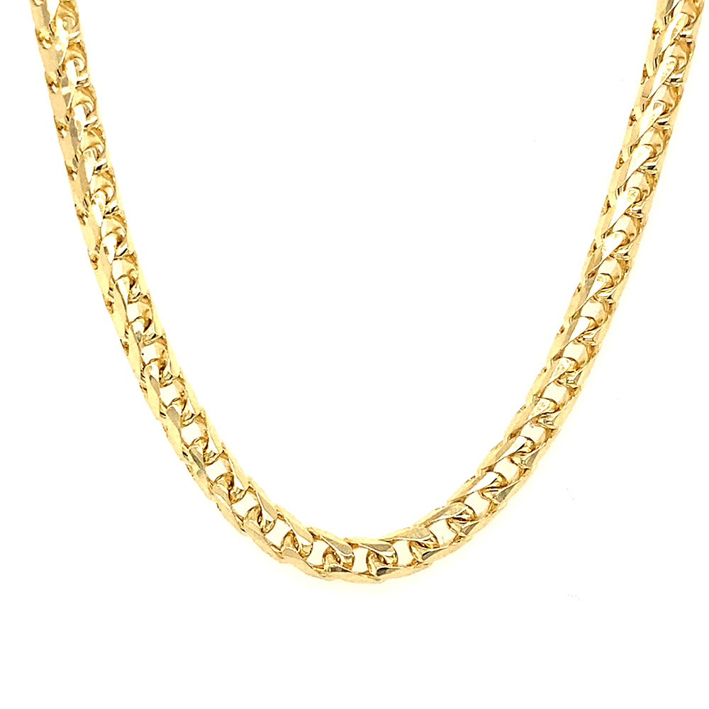 Solid Franco Style Chain in 14K Yellow Gold