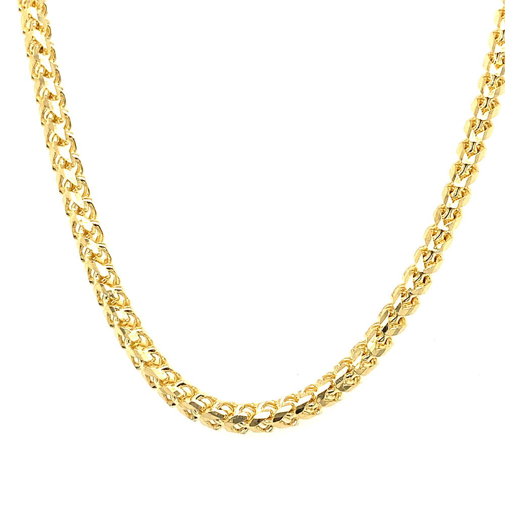 Solid Franco Style Chain in 14K Yellow Gold