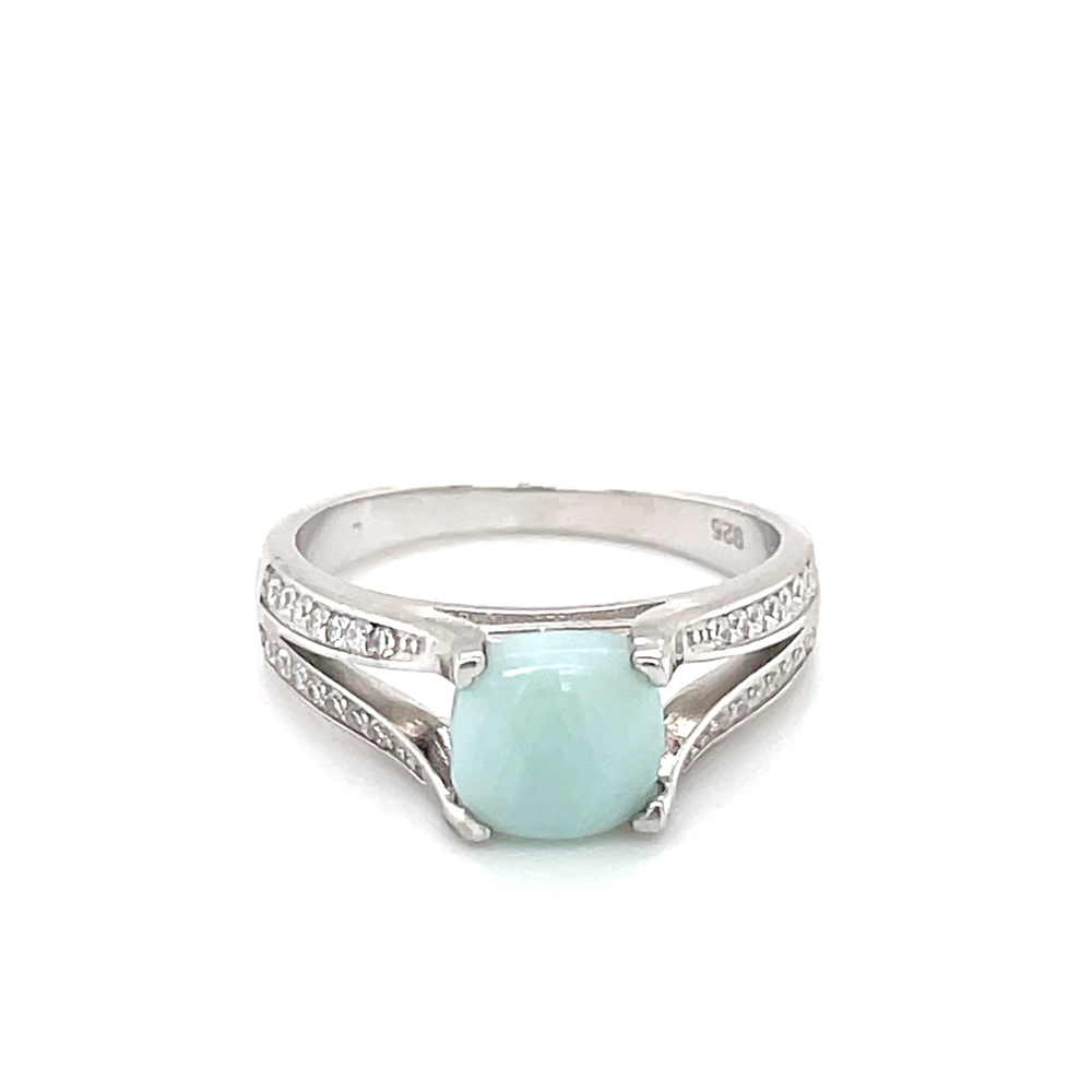Larimar Ring In Sterling Sliver - 830-11718