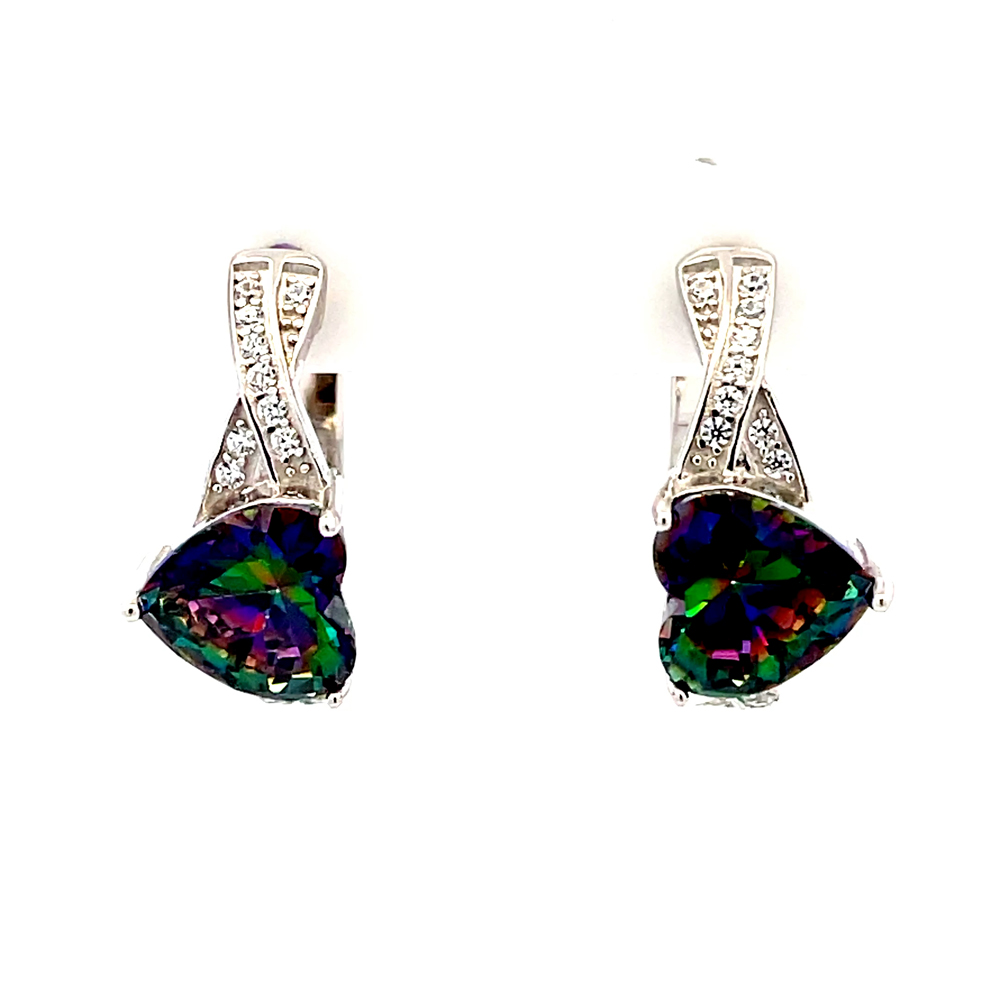 Northern Lights Topaz Earring in Sterling Silver