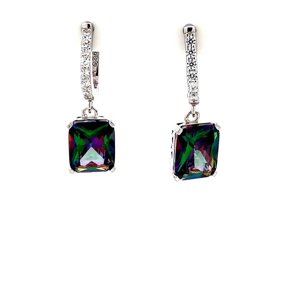 Northern Lights Topaz Earring in Sterling Silver