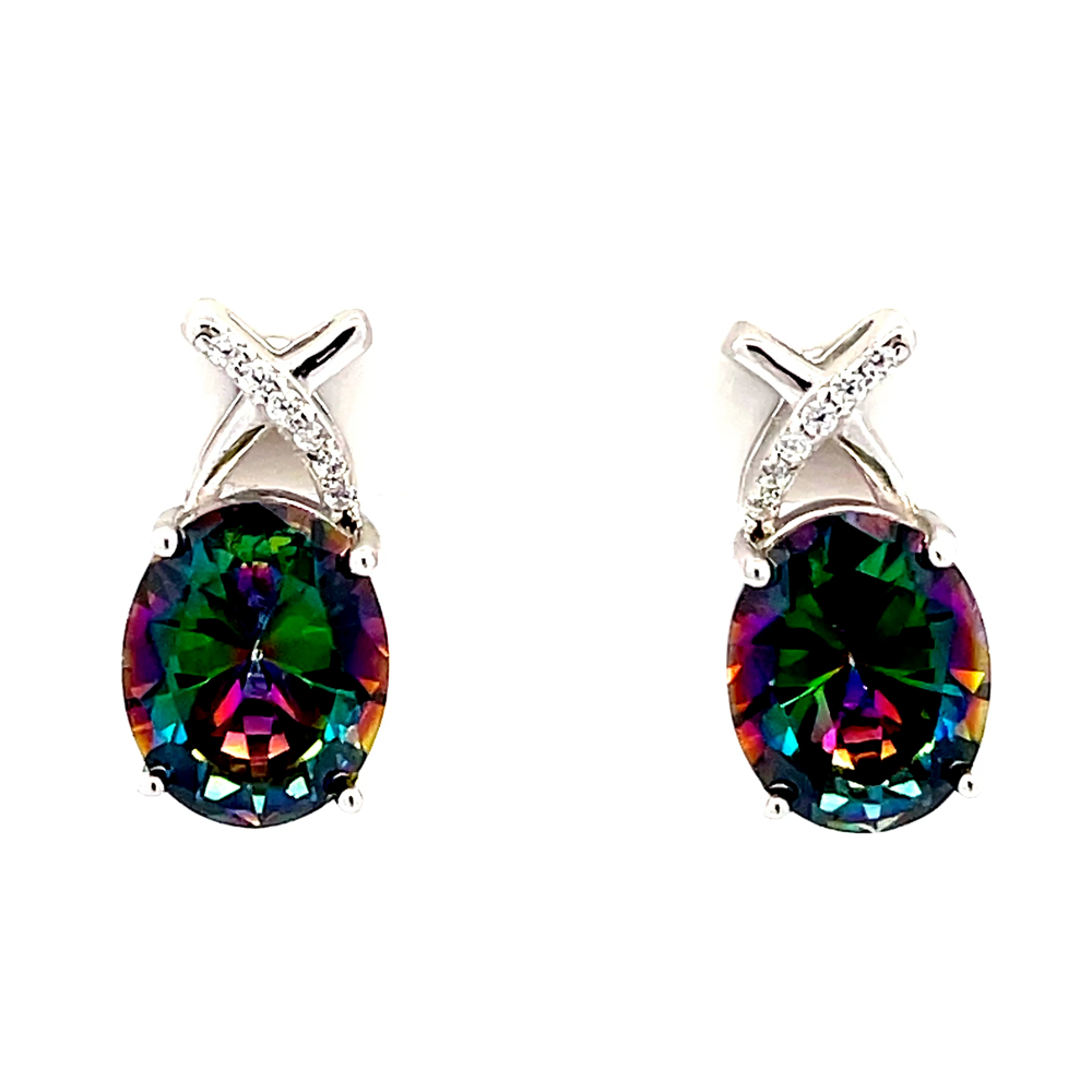 Northern Lights Topaz Earring in Sterling Silver