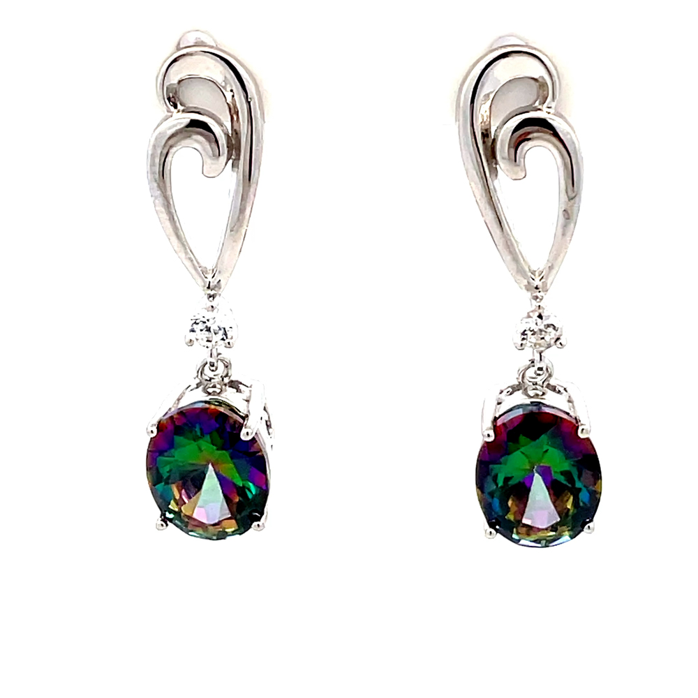 Northern Lights Topaz Earring in Sterling Silver
