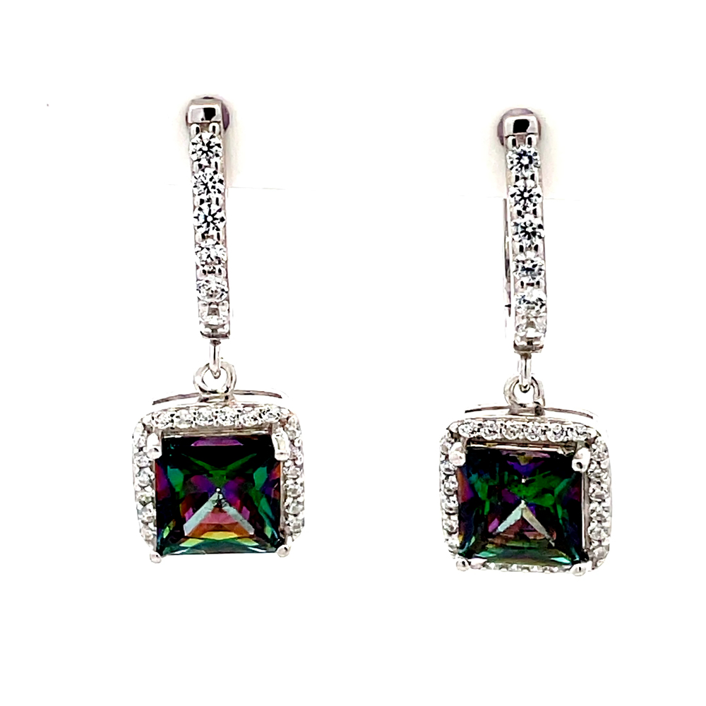 Northern Lights Topaz Earring in Sterling Silver