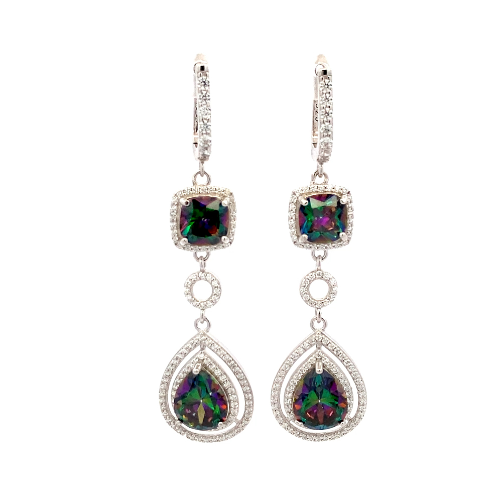 Northern Lights Topaz Earring in Sterling Silver
